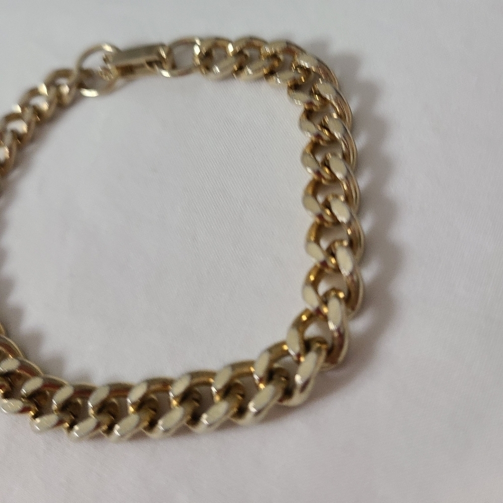 Goldtone Link Bracelet - Picture 3 of 10